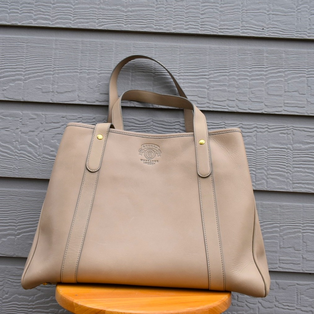 Ghurka Wayfarer XL Tote - Cream White